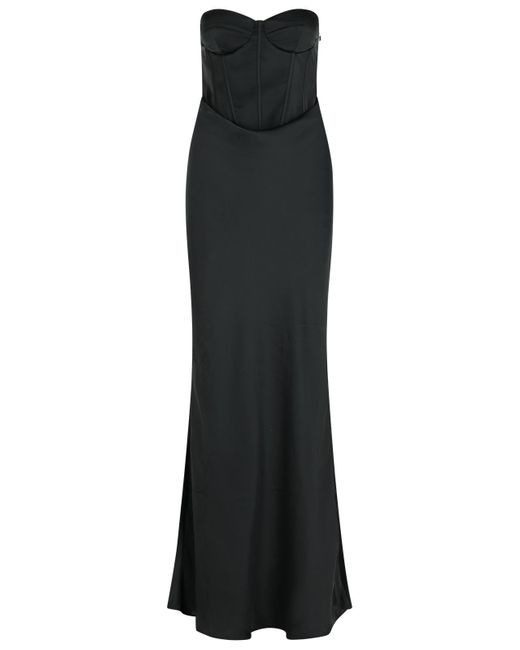 ROTATE BIRGER CHRISTENSEN Black Langes Kleid in schwarzem Polyester drehen