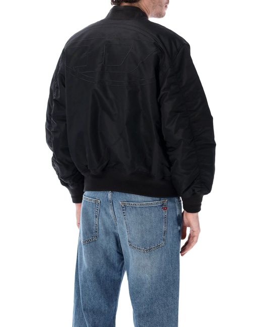 DIESEL Black Coats for men