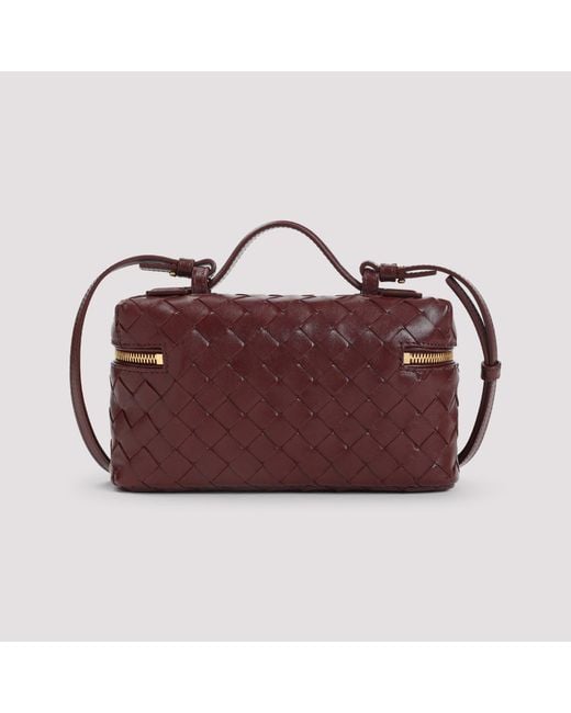 Bottega Veneta Purple Mini Case Handbag