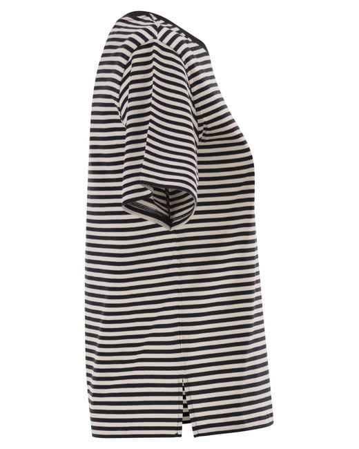 Weekend by Maxmara Black Wkdvenaco Straight Jersey T Shirt