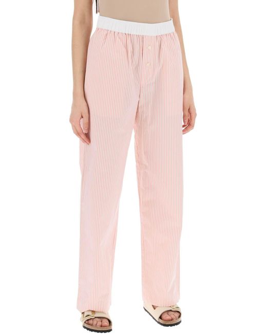 Pantaloni Helsy di By Malene Birger in Pink
