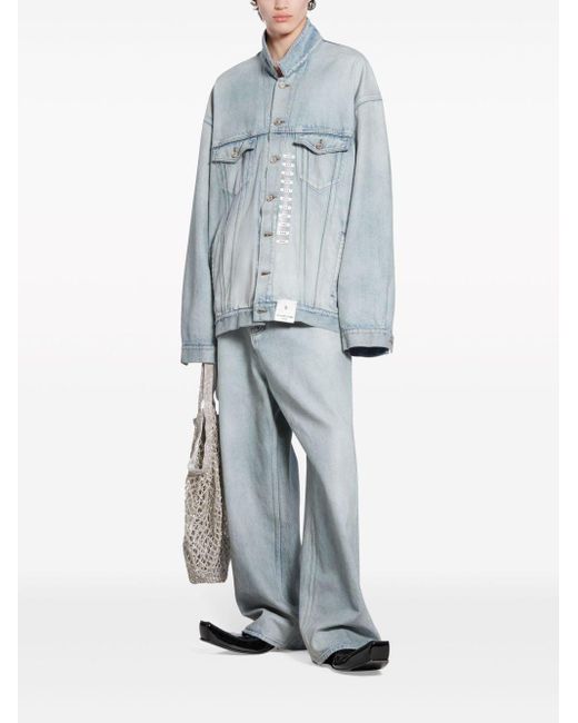 Balenciaga Denim Jackets in het Blue voor heren