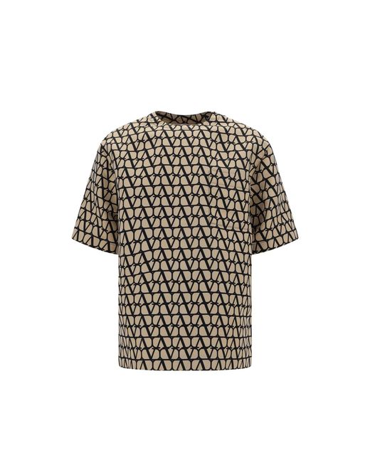 Valentino Black Iconographe Crewneck T-shirt for men