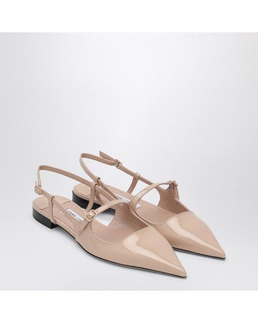 Jimmy Choo Pink Elevated Flat Sandals