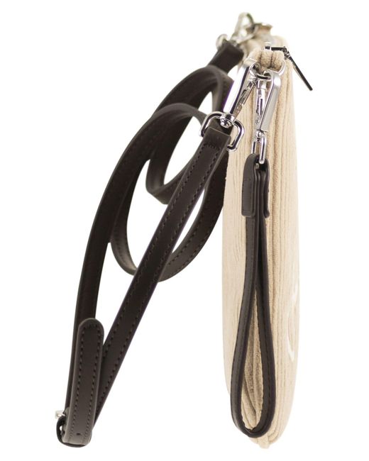Mc2 Saint Barth Natural Parisienne Corduroy Clutch Bag