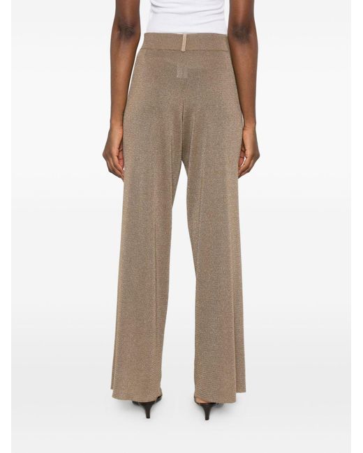 Fabiana Filippi Natural Wide-Leg Trousers