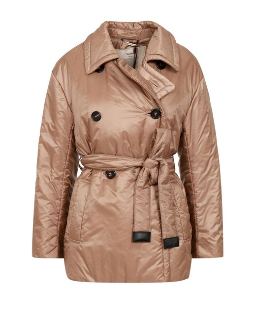Max Mara Jassen ,Geel ,Wol The Cube Coats in het Brown