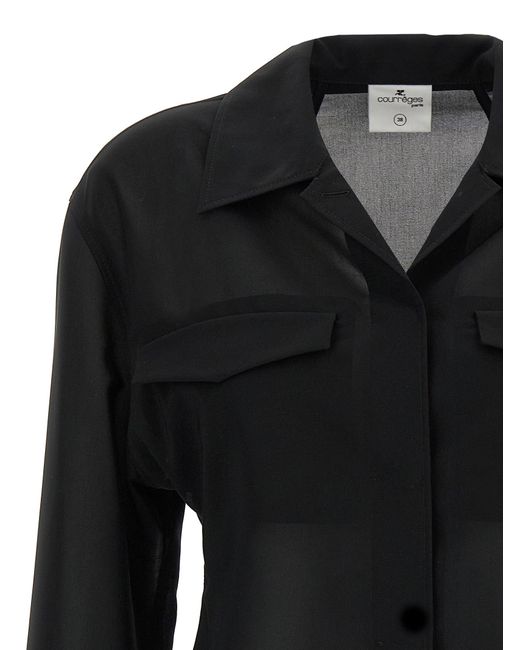 Courreges Pocket Shirt in het Black