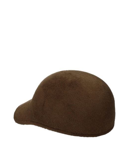 Loro Piana Brown Hats Fur