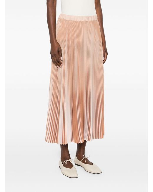 Fabiana Filippi Pink Pleated Long Skirt
