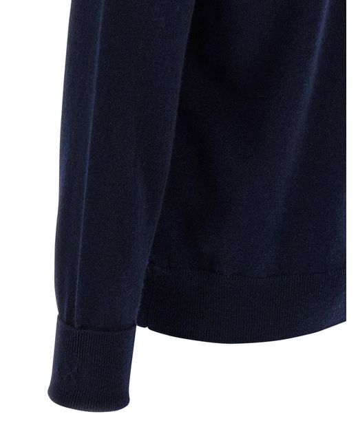 Ballantyne Argyle Turtleneck Sweaters And Cardigans Blue for men