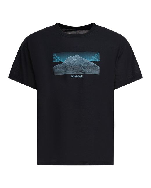 Montbell Black Polyester T-Shirt