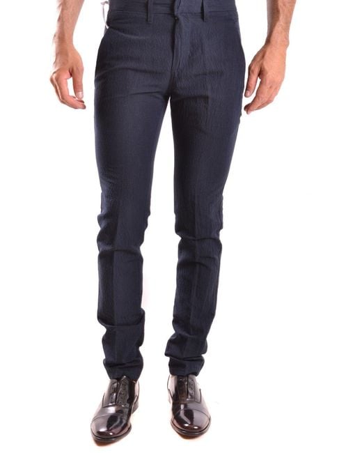 Dondup Blue Trousers for men