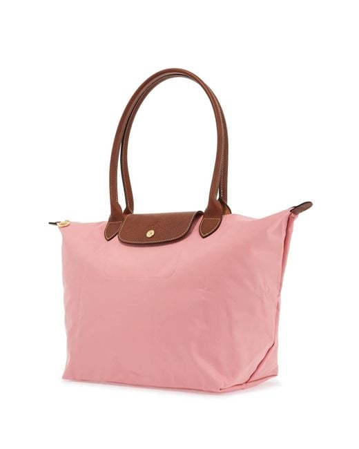 Longchamp Pink Le Pliage Original L Tote Bag