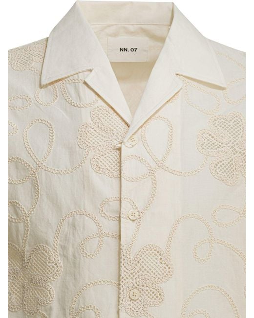 NN07 Freizeithemd "Ben" in White für Herren