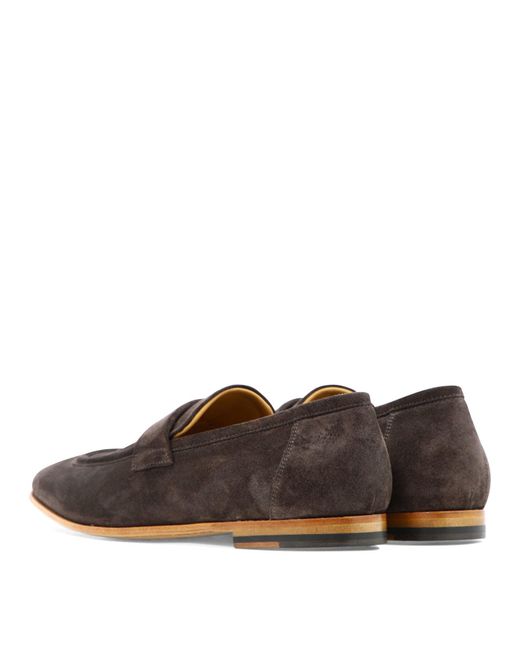 Sturlini Brown Suede Loafers for men