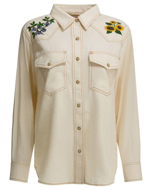 Filson Natural "Embroidered Western" Casual Shirt