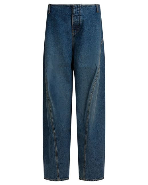 Alaïa 'cargo'-jeans in het Blue