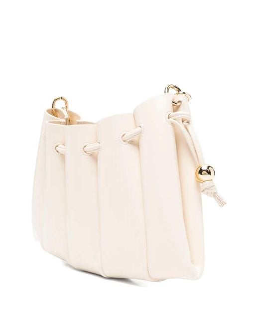 THEMOIRÈ Natural Calipso Drawstring Crossbody Bag