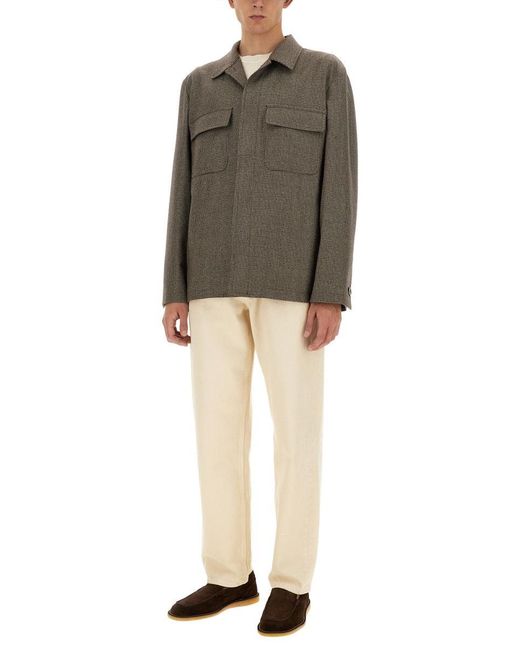 Lardini Gray Shirt Jacket for men