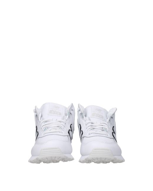 New Balance White Sneakers Comme Des Garcons Uomo Pelle Bianco for men
