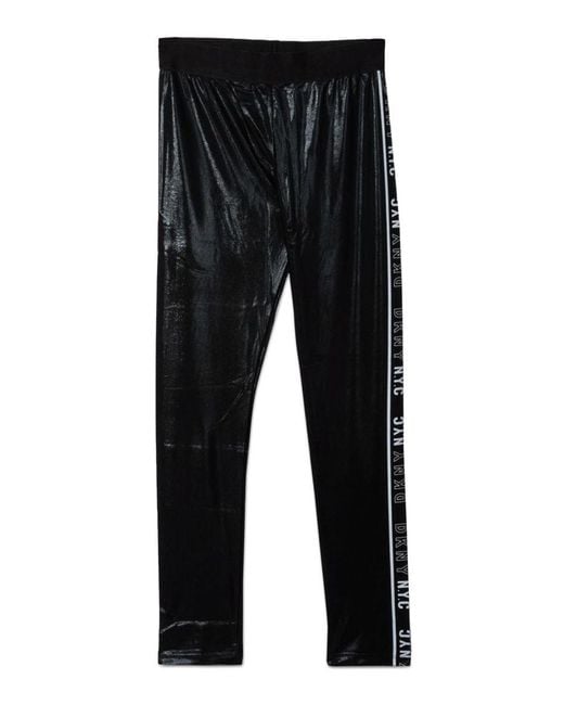 DKNY Black Leggings Con Stampa for men