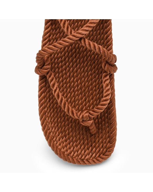 Nomadic State Of Mind Brown Rope Romano Low Sandals