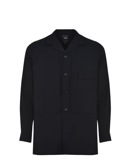 Y-3 Hemd aus Viskose. in Blue für Herren