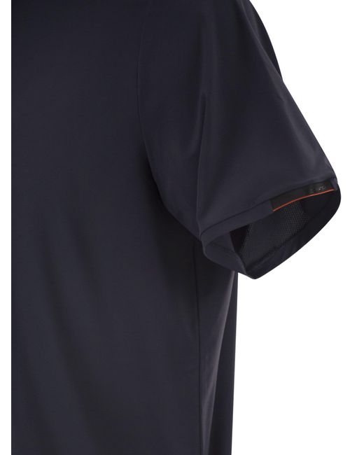 Rrd Blue Stretch Oxford Polo Shirt for men