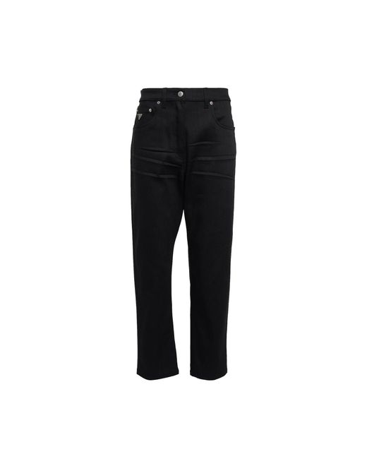 Prada Black Regular Cropped Jeans