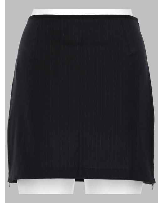 Paloma Wool Black Wool Blend Mini Skirt