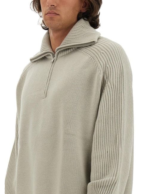 Studio Nicholson Gray Wool Jersey. for men