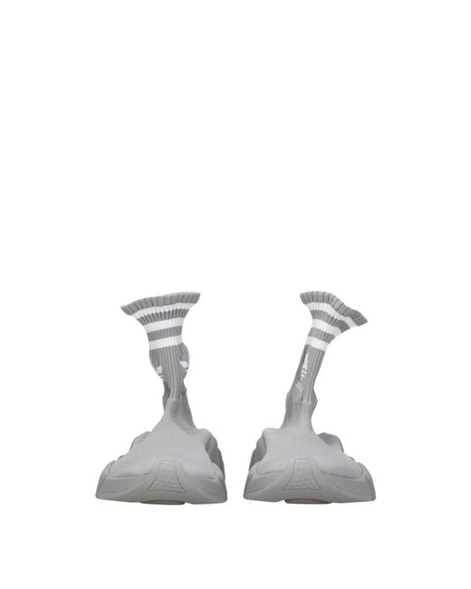 Balenciaga Gray Sneakers Adidas Speed Donna Tessuto Grigio/Bianco