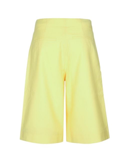Jacquemus Yellow Solid Shorts for men