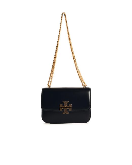 Tory Burch 'eleanor' Black Lear Crossbody Bag