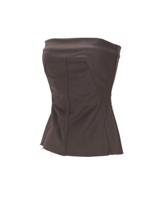 Rick Owens Bustiertop Van in het Brown