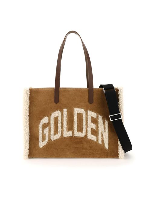 Golden Goose Deluxe Brand California East West Bag Mit Shearling -details in het Multicolor