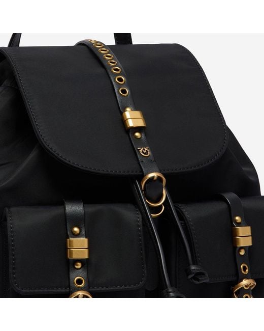 Pinko Black Backpack Nylon