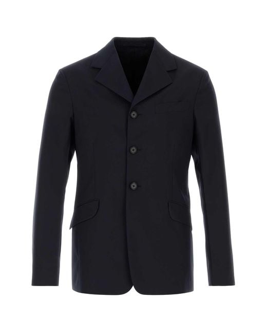 Jil Sander Blue Wool Blazer