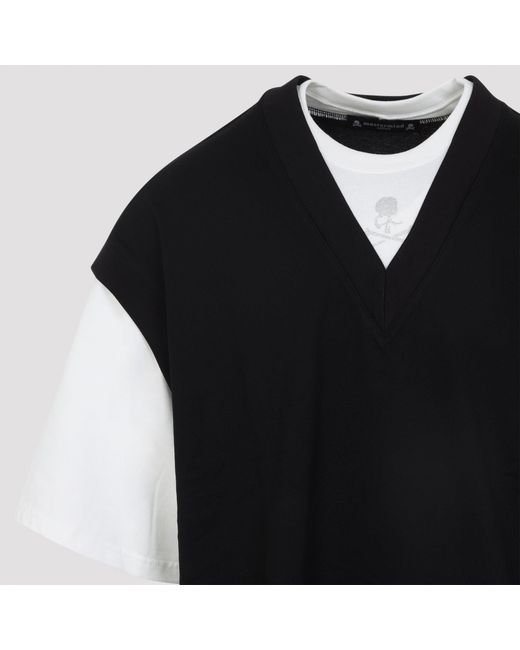 Mastermind Japan Black Vest Layered Ss Tee