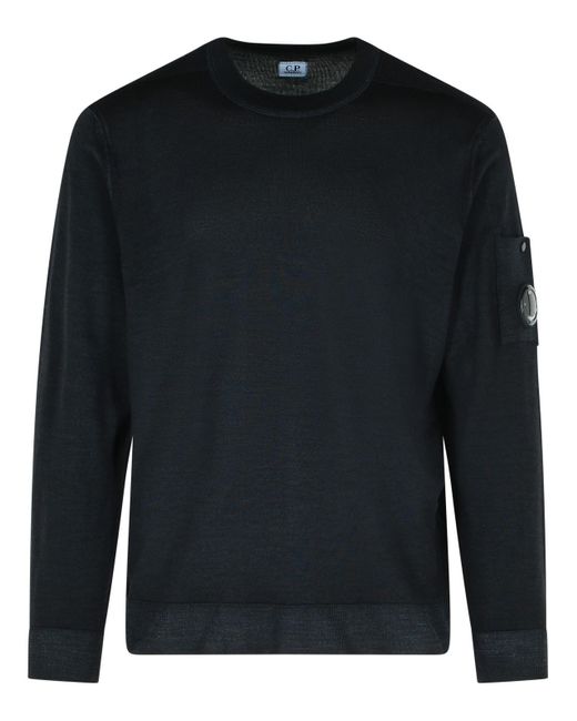 C.P. Maglione Di Lana Nera Aziendale di C P Company in Black da Uomo