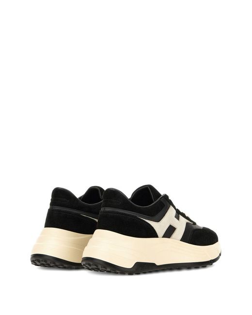 Hogan Black Suede Trainers With Precious Detailing