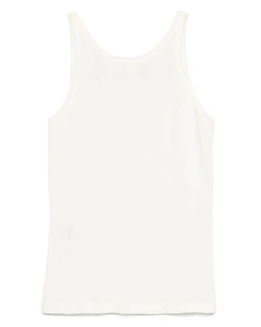 Closed Black Strap Top