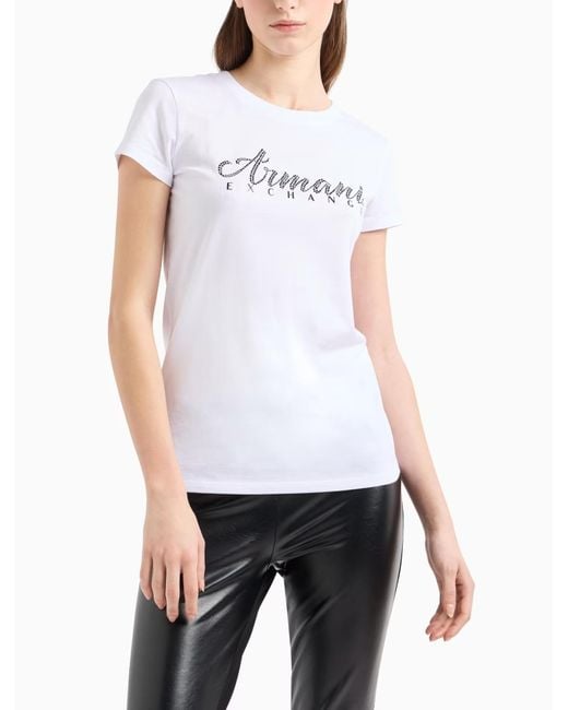 ARMANI EXCHANGE T Shirts En Polos in het White