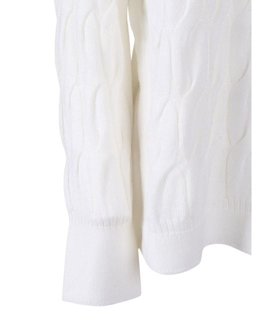 Max Mara White Maglia Canottiera Top Quid