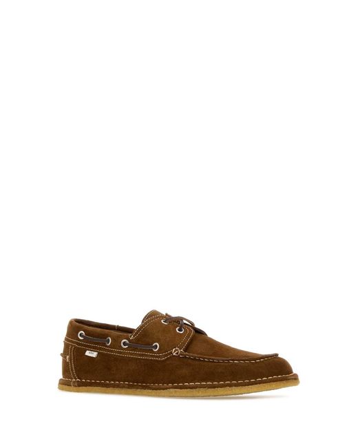 AMI Brown Suede Loafers