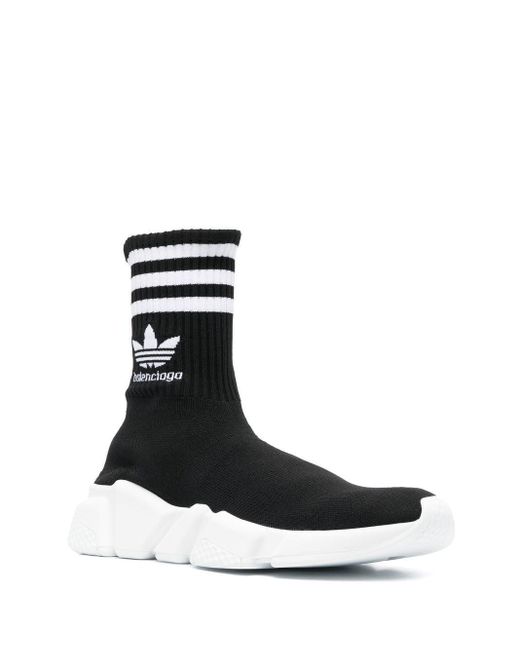 BALENCIAGA X ADIDAS Black Speed Sneakers