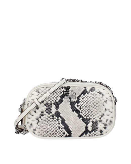 Tory Burch White Bags With Sleeveless Camera Leather