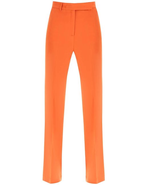HEBE STUDIO Orange 'lover' Canvas Trousers