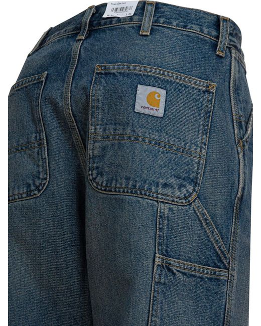 Carhartt Jeans Met Enkele Knie in het Blue voor heren